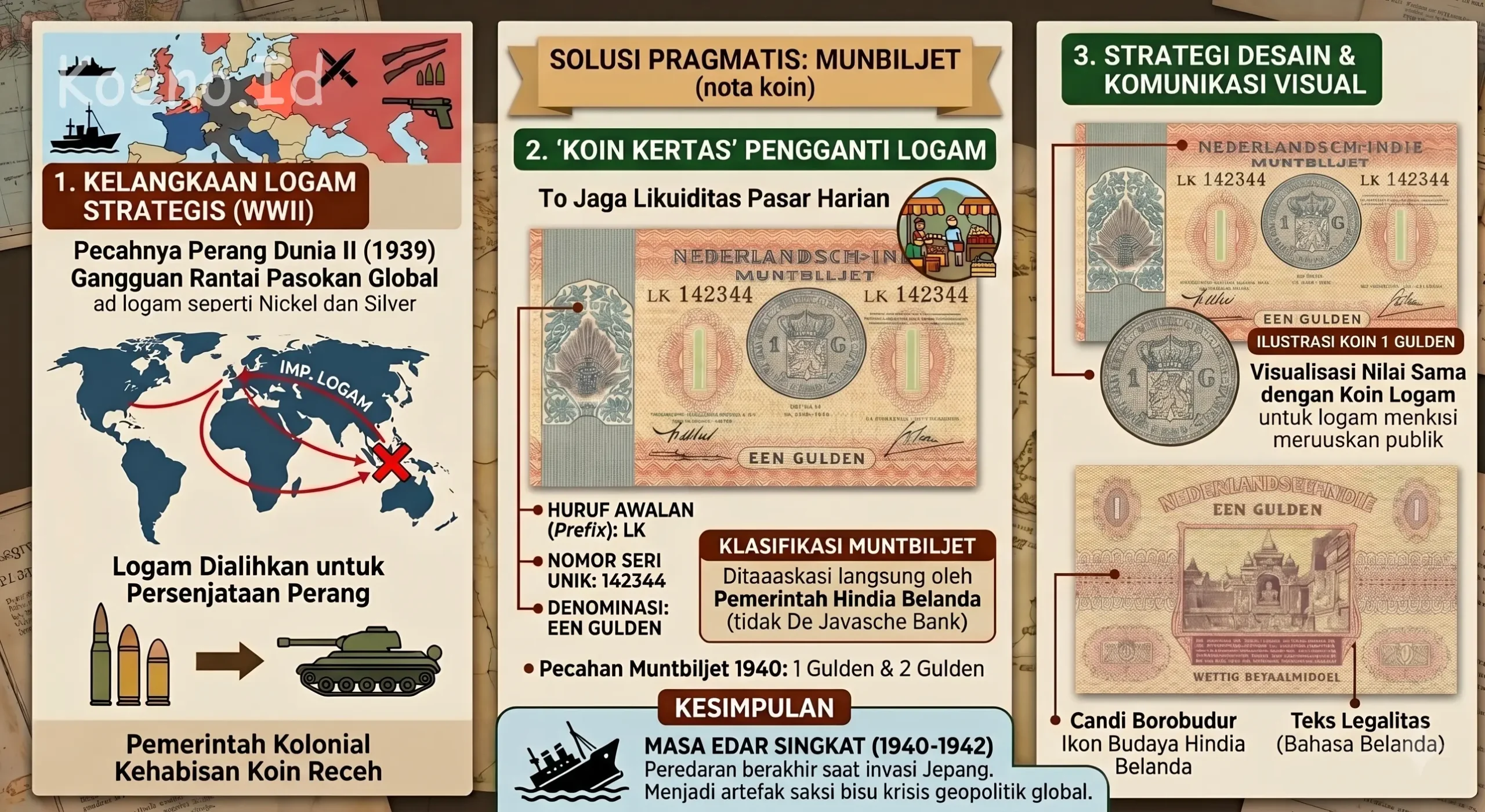 1 Gulden emisi tahun 1940
