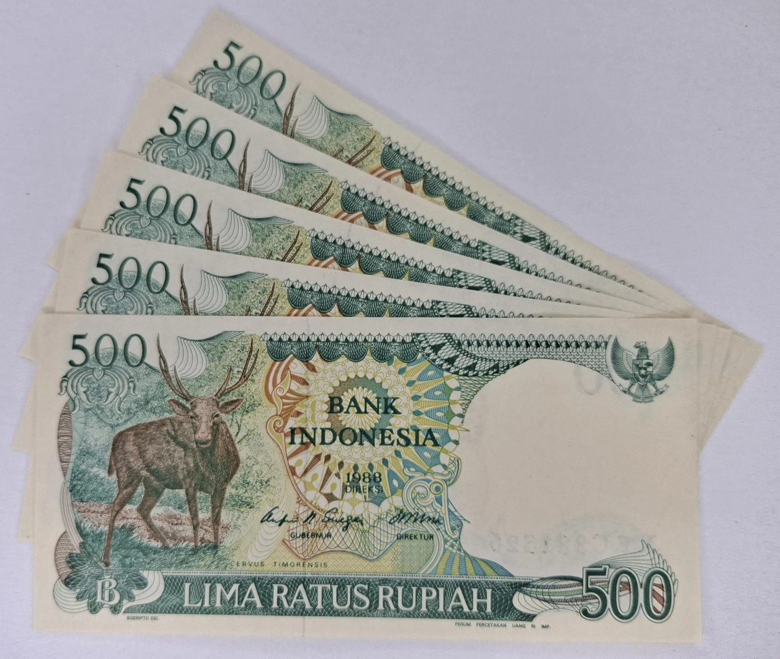 Uang Kuno rp500 emisi 1988