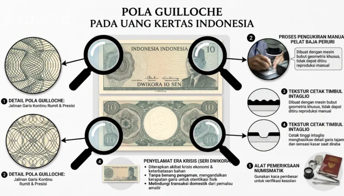 Apa Itu Pola Guilloche? Jalinan Garis Geometris Kompleks yang Menjadi Penyelamat Uang Kuno