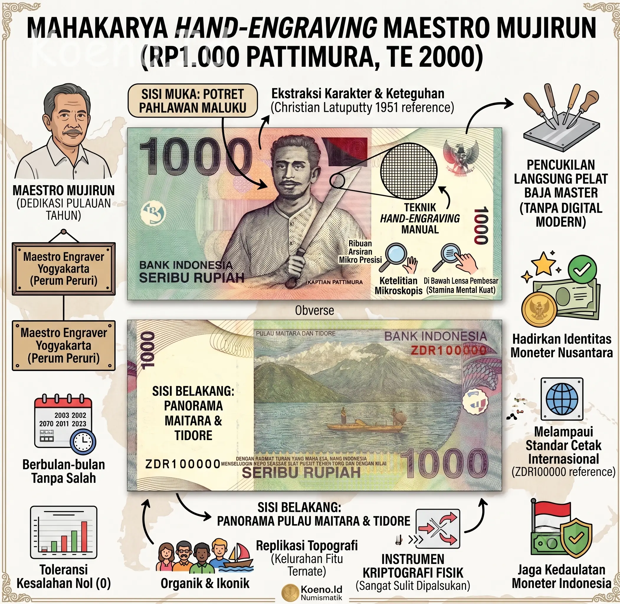Dedikasi Mujirun Sang Maestro Engraver
