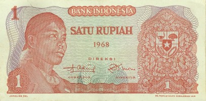 Gambar Depan Uang Rp1 Tahun 1968