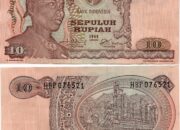 Spesifikasi dan Harga Uang Kertas 10 Rupiah 1968