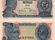 Spesifikasi dan Harga Uang Kertas 2 1/2 (2,5) Rupiah 1968