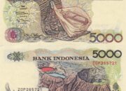 Spesifikasi dan Harga Uang Kertas 5.000 Rupiah 1992