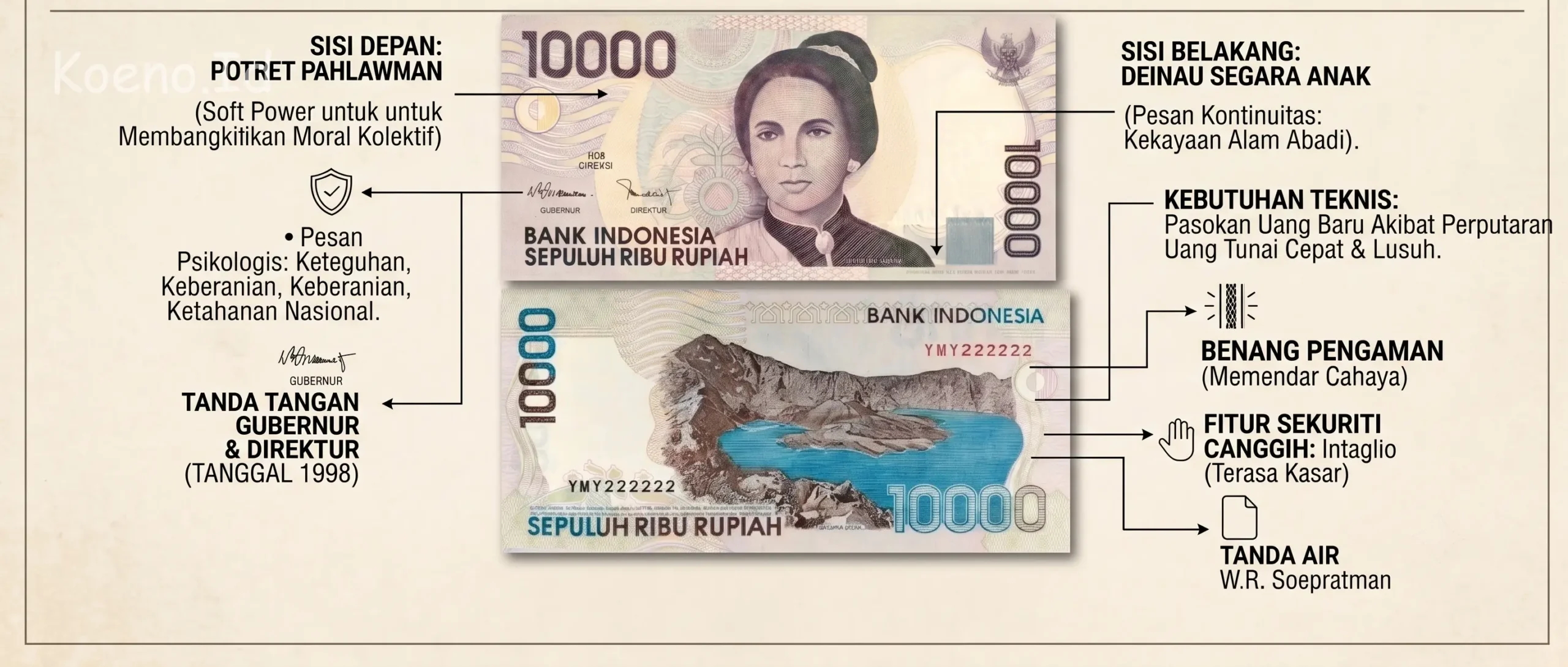 Kisah di Balik Penerbitan Uang 10.000 tahun 1998