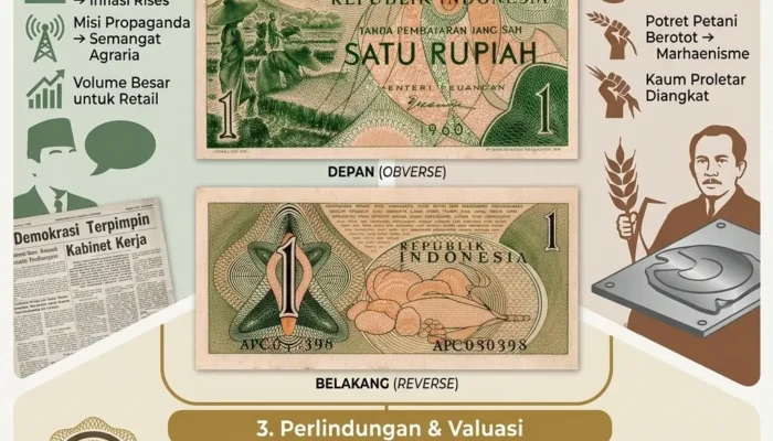 Kisah di Balik Lahirnya Uang Kertas 1 Rupiah 1960 Seri Sandang Pangan I