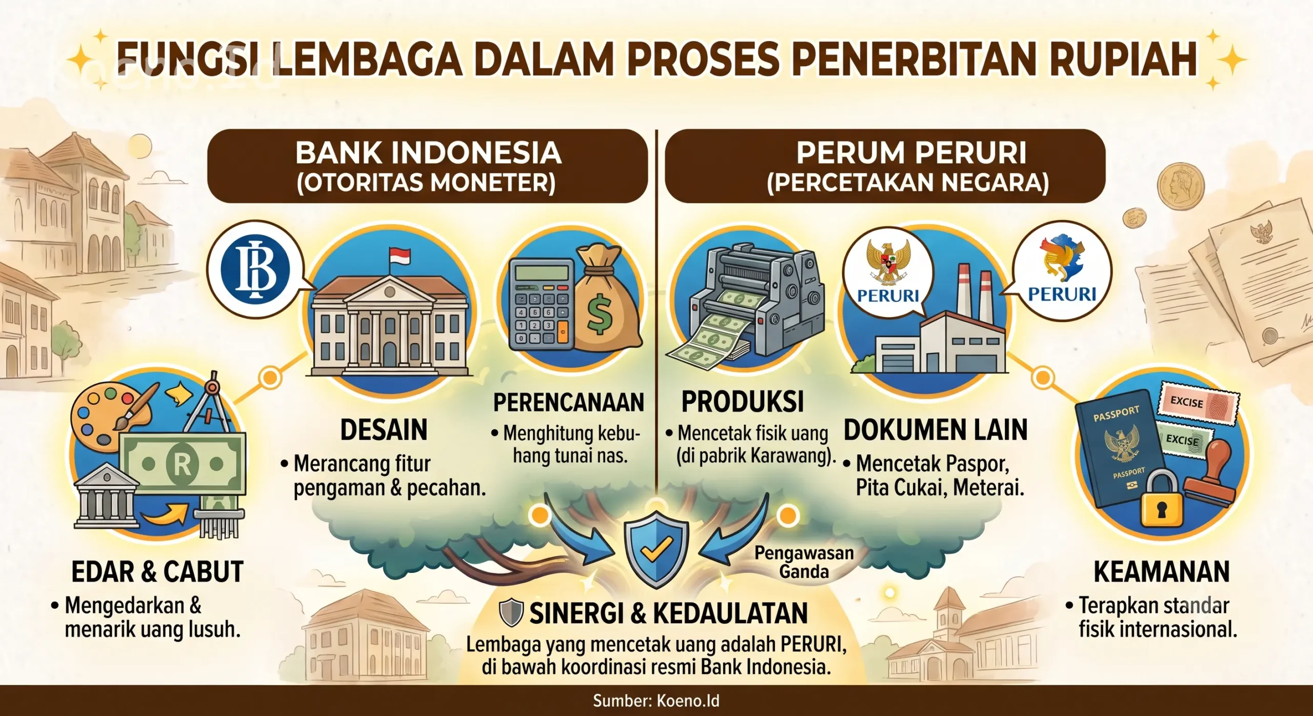 Lembaga yang Mencetak Uang di Indonesia Adalah