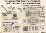 Melacak Lokasi Percetakan Darurat Uang Kertas Kuno 5 Rupiah ORI I Emisi 1945 di Ponorogo
