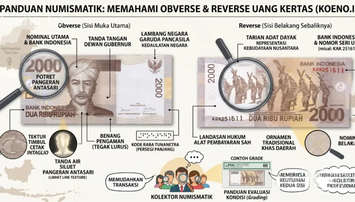 Mengenal Istilah Obverse dan Reverse pada Uang Kertas Rp2.000 Pangeran Antasari dan Tarian Dayak