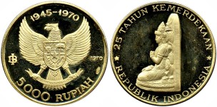 Pecahan Rp5.000 (Gambar Patung Manjusri)