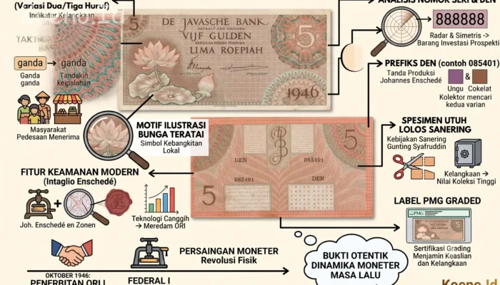 Menelusuri Jejak De Javasche Bank dan Penerbitan Uang Kertas 5 Gulden Seri Federal I