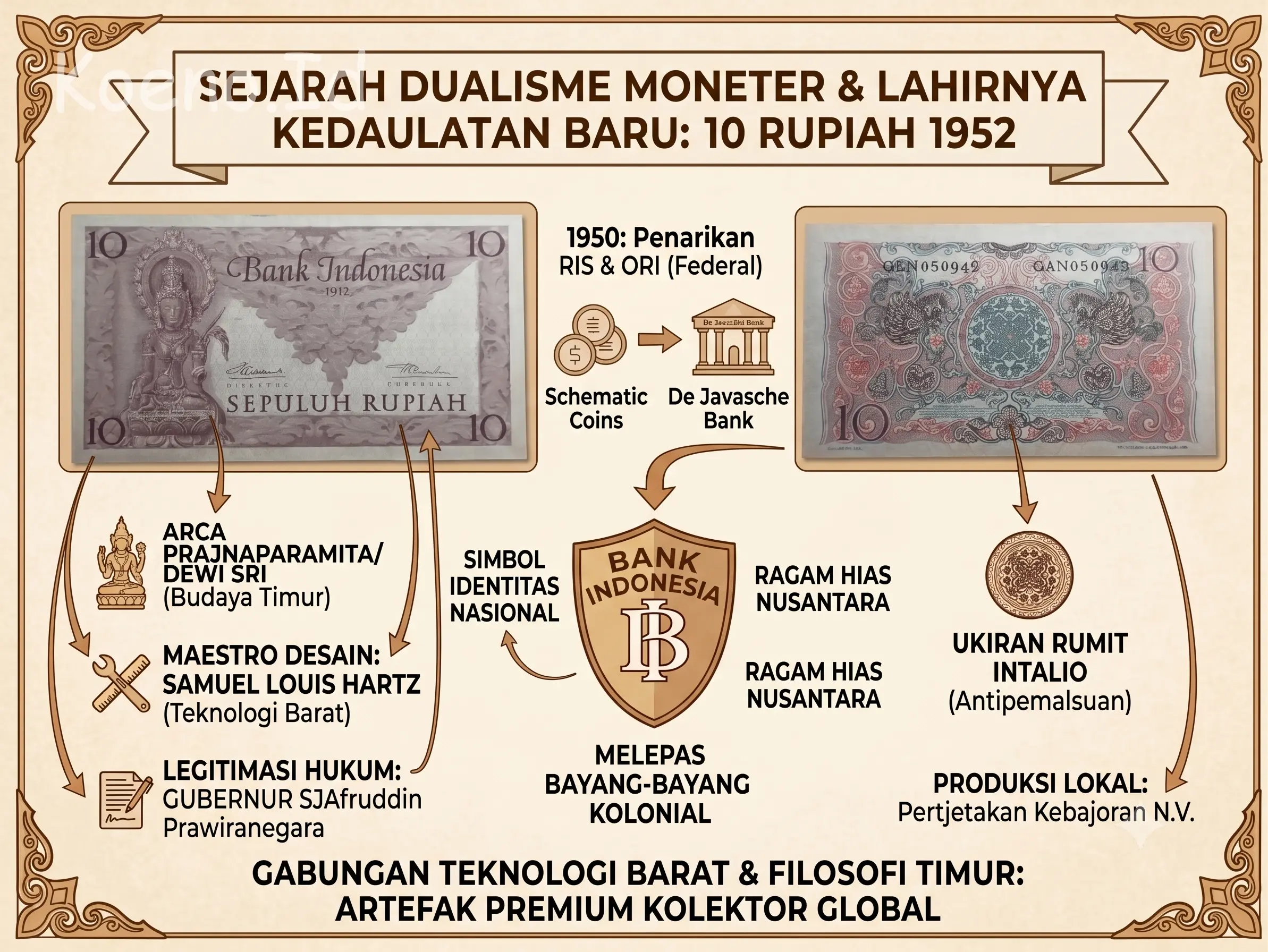 Rencana Penerbitan Uang Kertas 10 Rupiah 1952