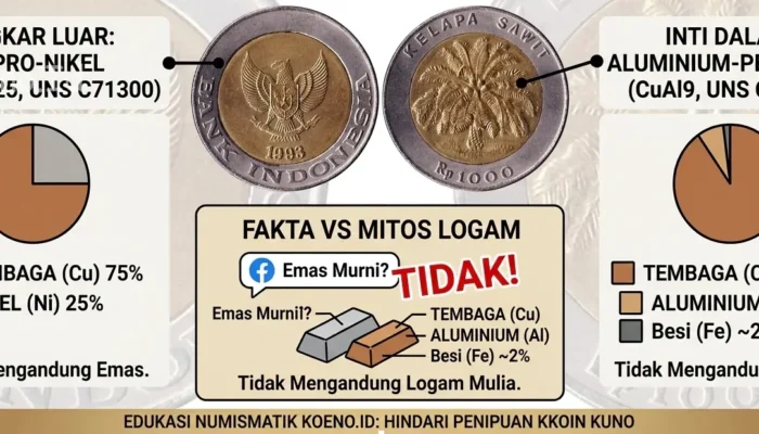 Bantah Mitos Emas: Komposisi Bahan Uang Logam 1000 Kelapa Sawit yang Sebenarnya