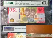 Wow! Uang UPK 75k Nomor Seri Cantik CAA555555 Sukses Terjual Rp9,5 Juta