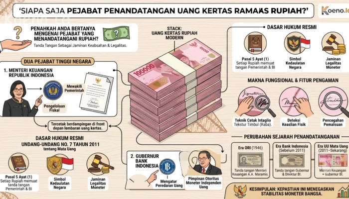 Uang Kertas Ditandatangani oleh Siapa? Simak Dasar Hukum dan Pejabat Penandatangannya