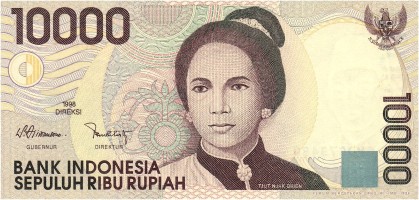Gambar Depan Uang Rp10000 Tahun 1998