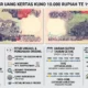 Harga Uang Kertas 10.000 Rupiah 1992 Kondisi UNC