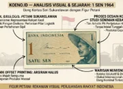 Figur Relawan Petani Bertopi Caping pada Uang Kertas 1 Sen 1964
