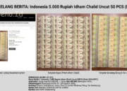 Uncut Sheet 50 Lembar Rp5.000 Idham Chalid Terjual Rp5,5 Juta di Nusantara Auction