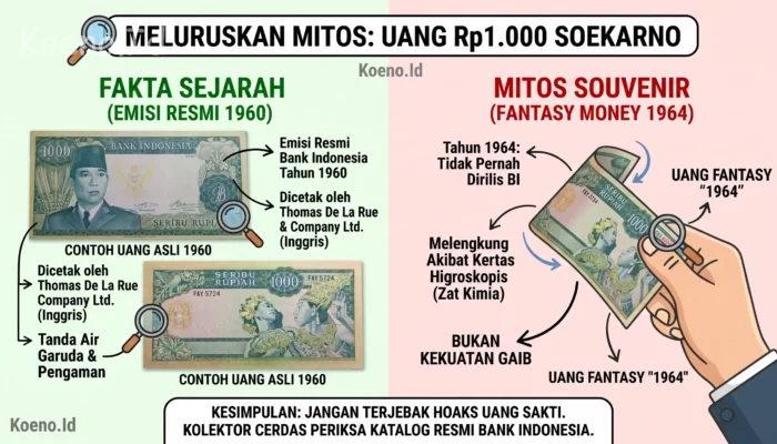 Waspada Hoaks! Cek Fakta Apakah Ada Uang 1000 Soekarno Asli Tahun 1964 Terbitan BI