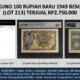 Uang Kuno 100 Rupiah Baru 1949 Remainder PMG 64 Tembus Rp2,75 Juta di Nusantara Auction 107